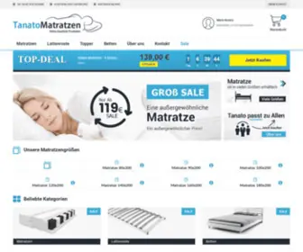 Tanato.de(Matratzen in allen Größen kaufen) Screenshot