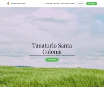 Tanatoriosantacoloma.com(Tanatorio Santa Coloma) Screenshot