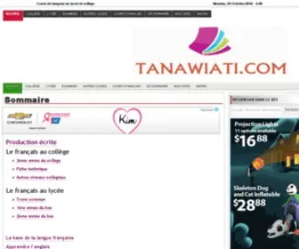 Tanawiati.com(Français et Anglais au Collège et Lycée) Screenshot