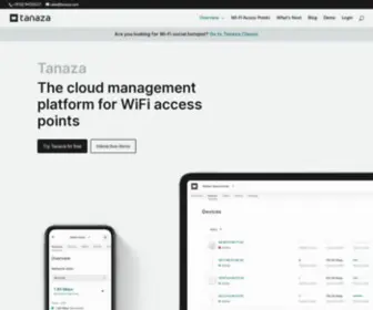 Tanaza.com(Cloud-Based Network Management Software The future of Tanaza would mean that a company or individual wishing to deliver WiFi based connectivity services will be able to select their WiFi hardware and software independently) Screenshot