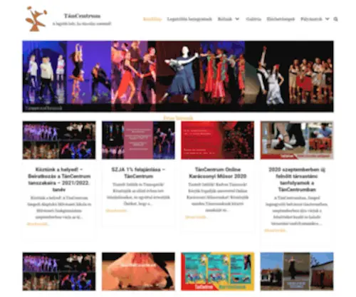 Tancentrum.hu(Kezdőoldal) Screenshot