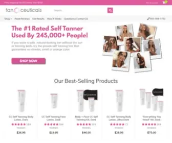 Tanceuticals.com(#1 Rated Self Tanners) Screenshot