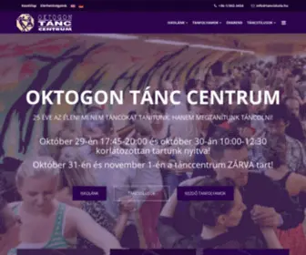 Tanciskola.hu(Oktogon Tánc Centrum) Screenshot