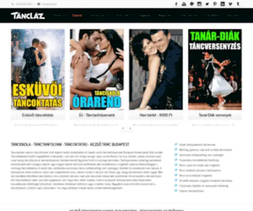 Tanclaz.hu(TÁNCLÁZ Tánciskola) Screenshot