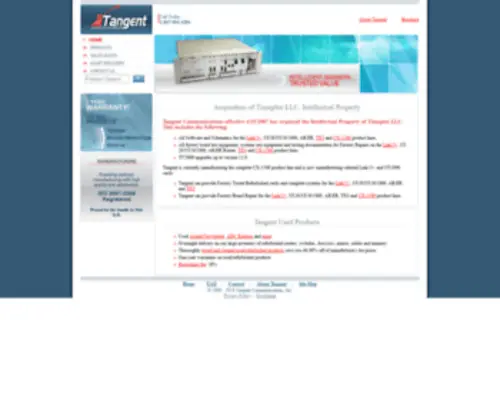 Tancom.com(Timeplex, Used Cisco, Kentrox, & Telco) Screenshot