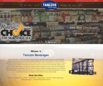 Tanczos.com(Tanczos Beverages) Screenshot