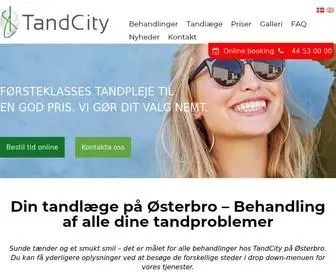 Tandcity.dk(Din Tandlæge Østerbro i København) Screenshot