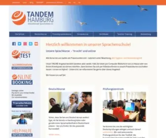 Tandem-Hamburg.de(Deutschkurse Hamburg und Englischkurse) Screenshot