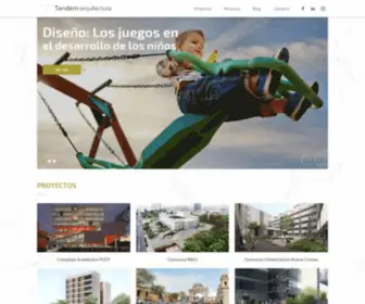 Tandemarquitectura.pe(Estudio de Arquitectura) Screenshot