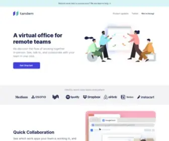Tandem.chat(A virtual office for remote teams) Screenshot