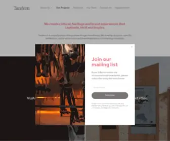 Tandemdesign.co.uk(Tandem Design) Screenshot