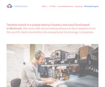 Tandemlaunch.com(TandemLaunch) Screenshot