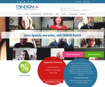 Tandemmadrid.com(Learn Spanish in Madrid) Screenshot