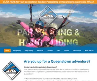Tandemparagliding.com(Coronet Peak Tandem Paragliding and Hang Gliding Queenstown) Screenshot