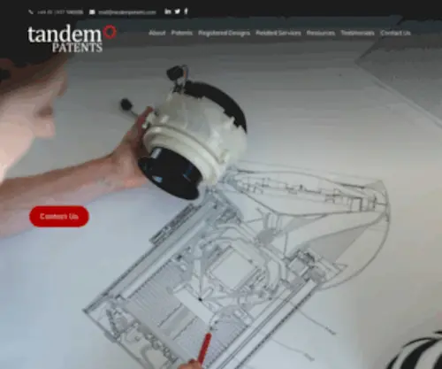 Tandempatents.com(Engineering Patent Attorneys) Screenshot