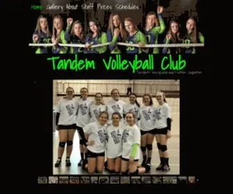 Tandemvolleyball.org(Tandem Volleyball Club) Screenshot