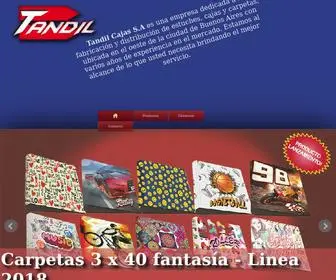 Tandilcajas.com.ar(Tandil Cajas carton) Screenshot