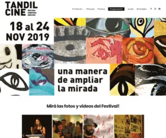 Tandilcine.com.ar(Festival de Cine Argentino de Tandil) Screenshot