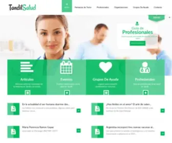 Tandilsalud.com.ar(El portal de salud más grande de Tandil) Screenshot