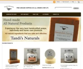 Tandisnaturals.com(All Natural Handmade Products) Screenshot