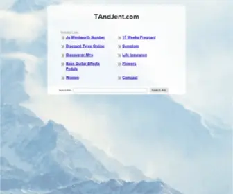 Tandjent.com(Official Tandjent Band Website) Screenshot