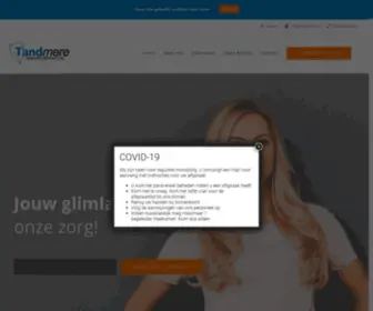 Tandmere.nl(Tandartspraktijk Tandmere) Screenshot