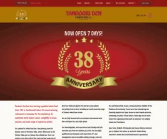 Tandooriden.com.au(Tandoori Den Camberwell) Screenshot