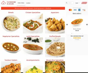 Tandoorikababs.com(Tandoori Kababs) Screenshot