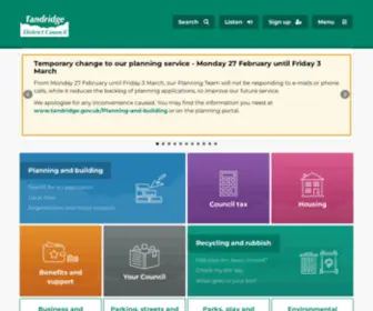 Tandridge.gov.uk(Tandridge District Council) Screenshot