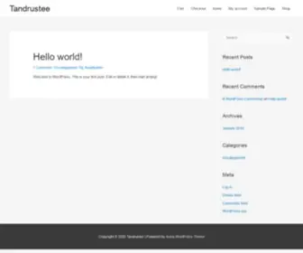 Tandrustee.com(Just another WordPress site) Screenshot