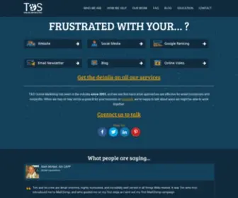 Tandswebdesign.com(Backslash Creative) Screenshot