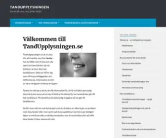 Tandupplysningen.se(Information om tandvård och munhygien) Screenshot