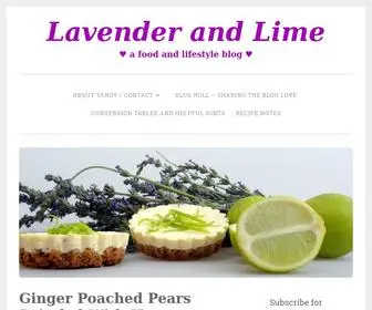 Tandysinclair.com(Lavender and Lime) Screenshot