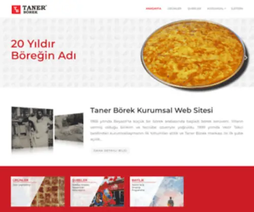 Tanerborek.com.tr(Taner Börek) Screenshot