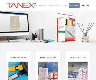 Tanexlabel.com(Tanex Etiket) Screenshot