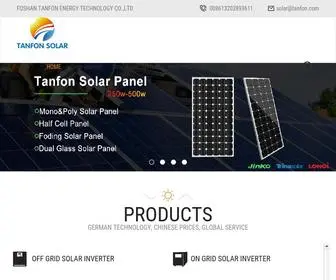 Tanfonsolar.com(Solar power inverter) Screenshot