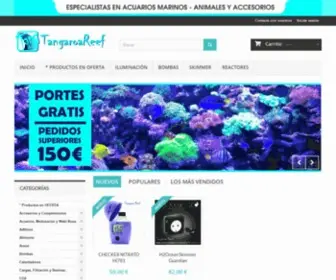 Tangaroareef.com(Tangaroa Reef tu web de Acuariofilia Marina) Screenshot