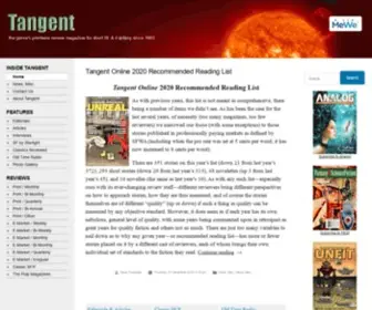 Tangentonline.com(The genre's premiere review magazine for short SF & Fantasy since 1993) Screenshot