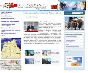 Tanger-Tetouaninvest.ma(Centre Régional d'Investissement) Screenshot