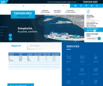 Tangermed-Passagers.com(Retrouvez toutes l’information pratique sur le site web de Tanger Med Passagers) Screenshot