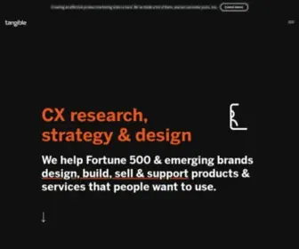 Tangible-UX.com(Research, strategy and design for better customer experiences) Screenshot