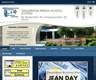 Tangischools.org(Tangipahoa Parish School System) Screenshot