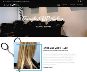 Tangledupsalon.com(Tangled Up Salon Virginia Beach Hair Salon) Screenshot