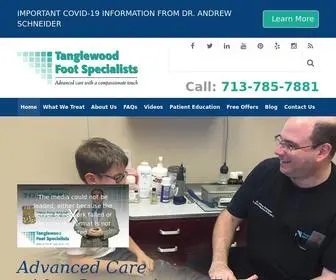 Tanglewoodfootspecialists.com(Dr. Andrew Schneider) Screenshot