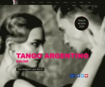 Tango-Argentino-Online.com(Tango Argentino in Berlin) Screenshot
