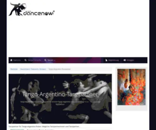 Tango-Fortundschritt.ch(Tanzpartner für Tango) Screenshot