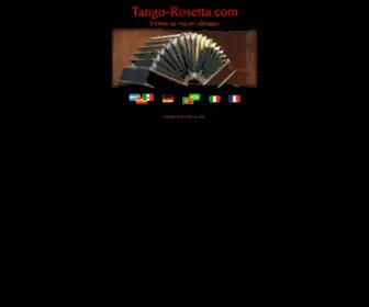 Tango-Rosetta.com(Tango-Texte, letras de Tangos, Übersetzungen, traducciones, Tango-Rosetta, peosía en varios idiomas) Screenshot