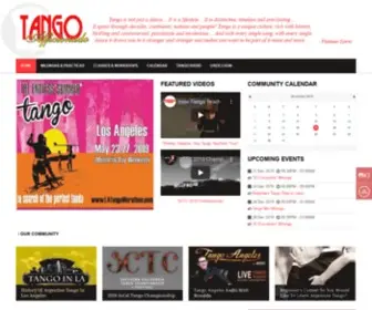 Tangoafficionado.com(Online Information Resource of the Los Angeles Argentine Tango Community) Screenshot