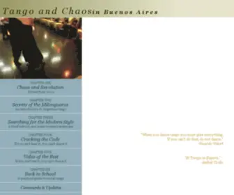 Tangoandchaos.org(Tango and Chaos in Buenos Aires) Screenshot