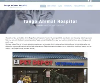 Tangoanimalhospital.com(Tango Animal Hospital) Screenshot